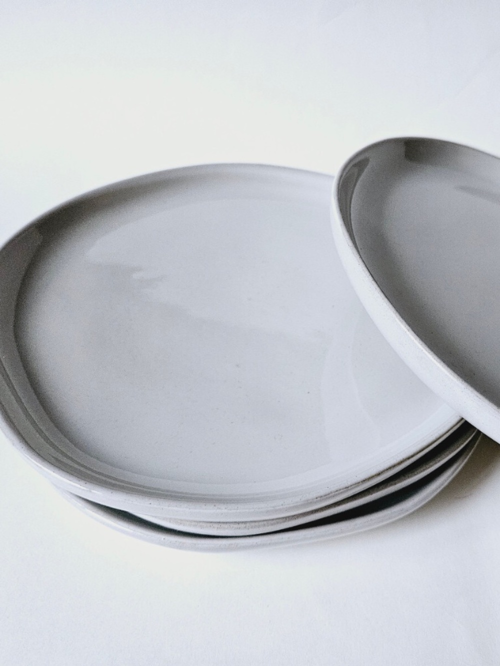 Hearth & Hand Magnolia 8" Salad Dessert Plates Stoneware Sour Cream Set Of 4